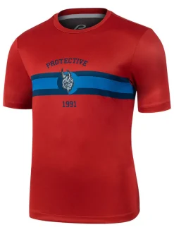 Fietsshirt "Mad Dog" rood