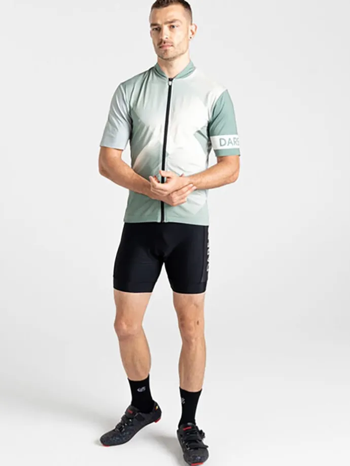 Fietsshirt "Pedal II" groen/wit