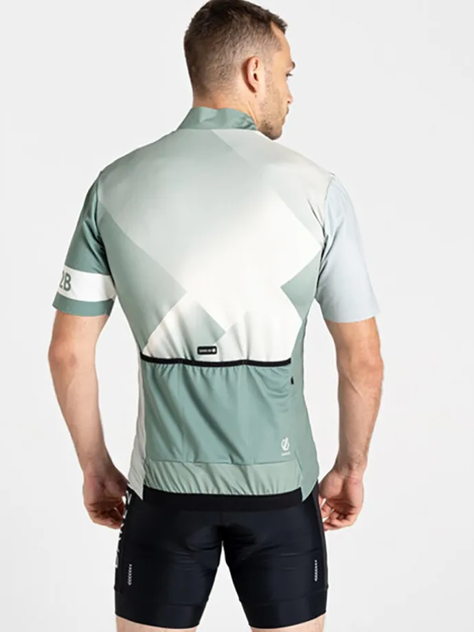 Fietsshirt "Pedal II" groen/wit