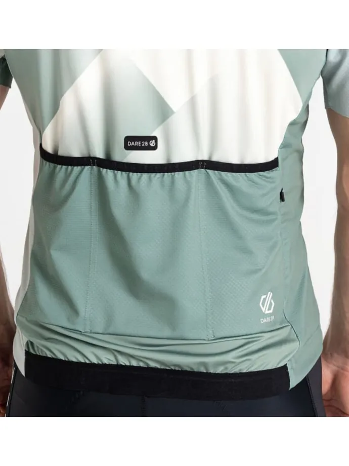 Fietsshirt "Pedal II" groen/wit