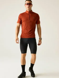 Fietsshirt "Pedal It Out II" in Terrakotta