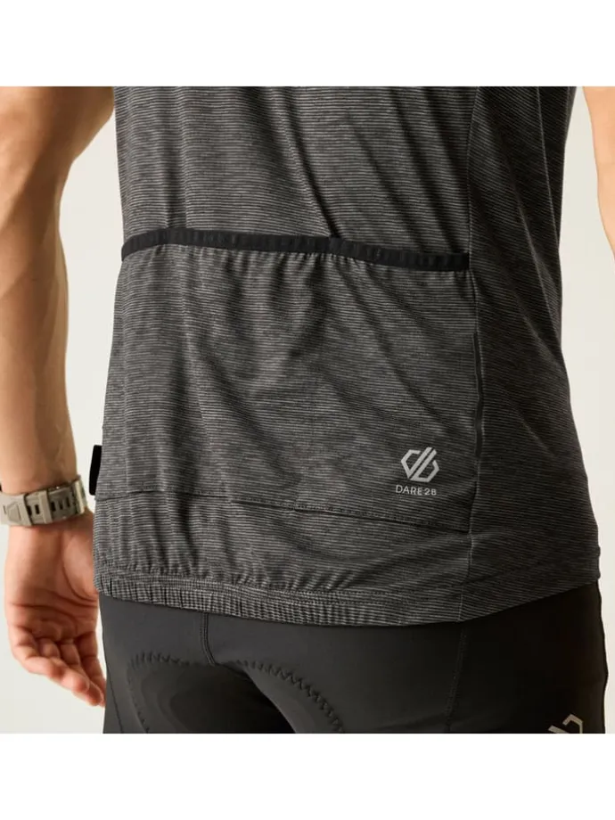 Fietsshirt "Pedal It Out II" zwart/grijs