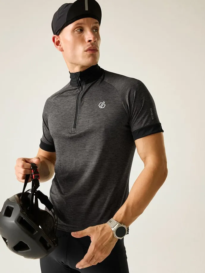 Fietsshirt "Pedal It Out II" zwart/grijs