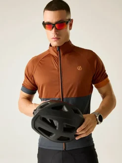Fietsshirt "Protraction III" oranje/grijs