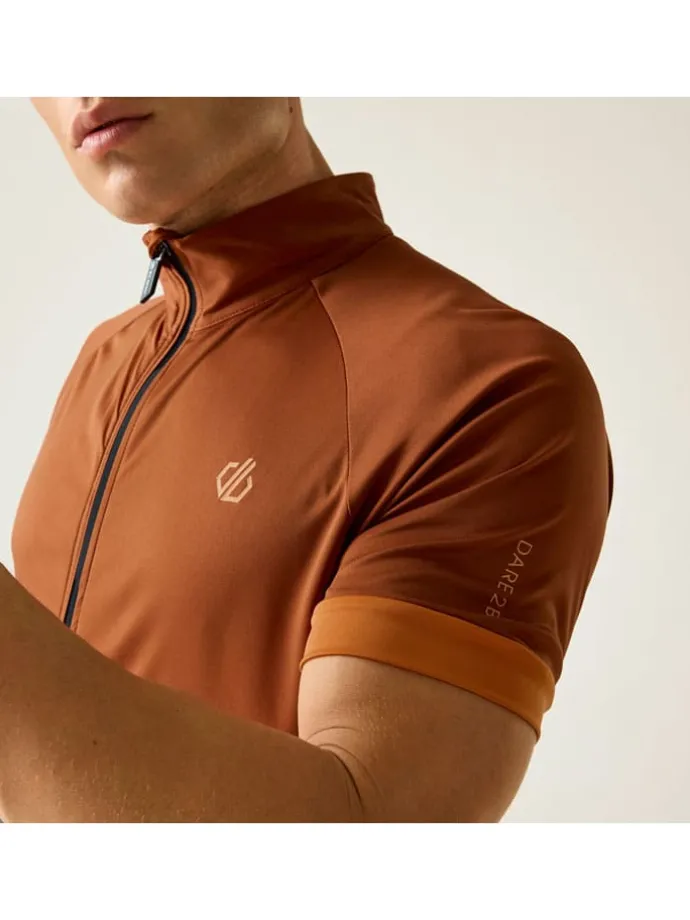 Fietsshirt "Protraction III" oranje/grijs