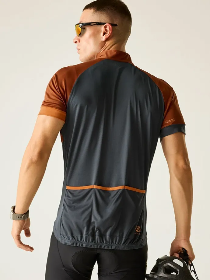 Fietsshirt "Protraction III" oranje/grijs