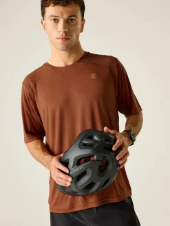 Fietsshirt "Trackstand Ace" in Terrakotta