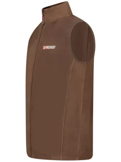 Fleece bodywarmer "Vug" lichtbruin