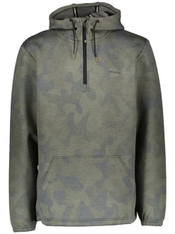 Fleece hoodie kaki