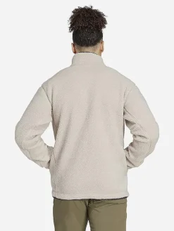 Fleece trui beige