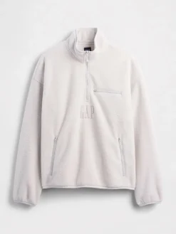 Fleece trui crème