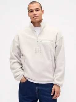Fleece trui crème