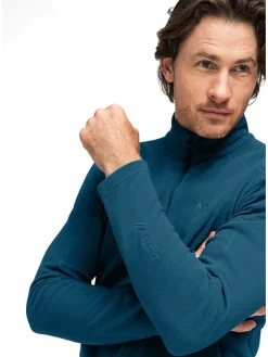 Fleece trui "Dennis" petrol