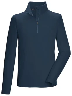 Fleece trui donkerblauw