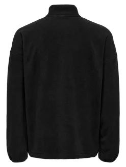 Fleece trui "Sakeem" zwart