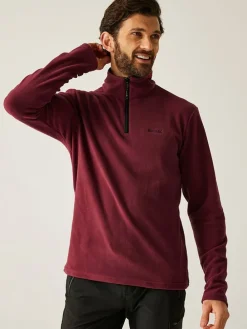 Fleece trui "Thompson" bordeaux