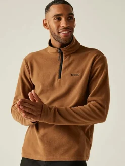 Fleece trui "Thompson" lichtbruin