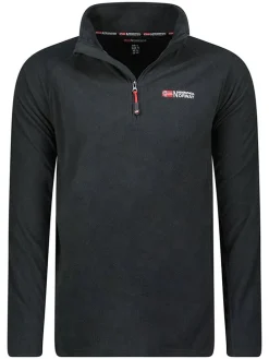 Fleece trui "Tug" zwart