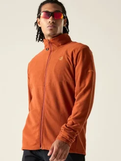 Fleece vest "Arising" in Terrakotta