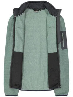 Fleece vest groen