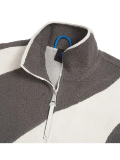Fleece vest "Jutans" crème/grijs