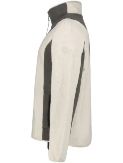 Fleece vest "Jutans" crème/grijs