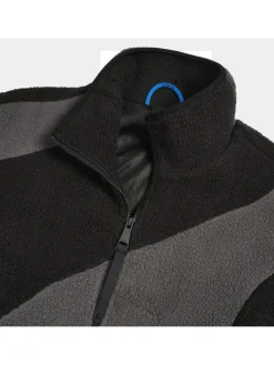 Fleece vest "Jutans" grijs/zwart