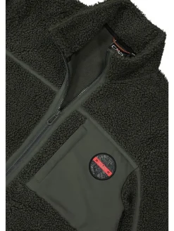 Fleece vest kaki