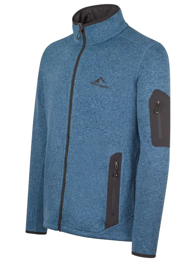 Fleece vest "Katla" blauw