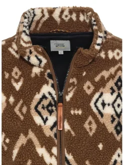 Fleece vest lichtbruin