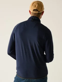 Fleece vest "Malton" donkerblauw
