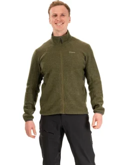 Fleece vest olijfgroen