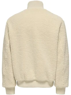 Fleece vest "Ray" wit/blauw