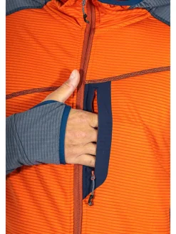 Fleece vest "Taufstein" oranje/antraciet