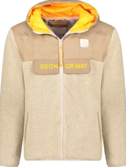 Fleece vest "Teclass" beige