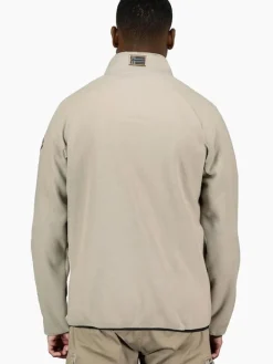 Fleece vest "Thizy" beige/grijs
