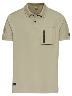 Functioneel poloshirt beige