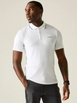Functioneel poloshirt "Maverik Stretch" wit