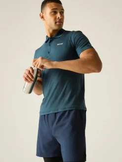 Functioneel poloshirt "Maverik Stretch" petrol
