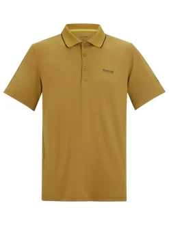 Functioneel poloshirt "Maverik V" mosterdgeel