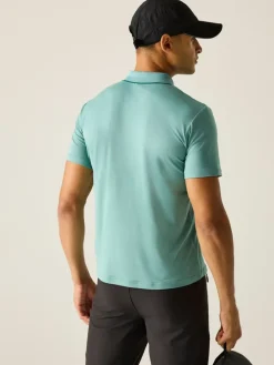 Functioneel poloshirt "Maverik Stretch" turquoise