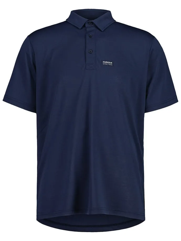 Functioneel poloshirt "PeytoM." donkerblauw