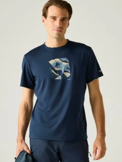 Functioneel shirt "Fingal" donkerblauw
