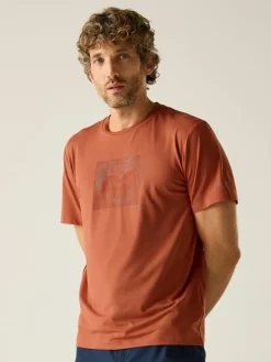 Functioneel shirt "Fingal Stretch" roestrood