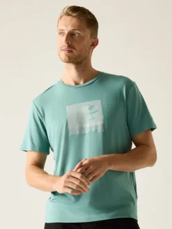 Functioneel shirt "Fingal Stretch" turquoise