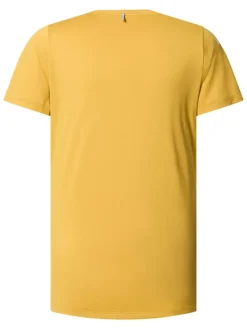 Functioneel shirt "L,I,M Tech" goudkleurig