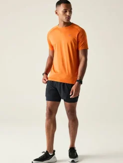 Functioneel shirt "Persist" oranje