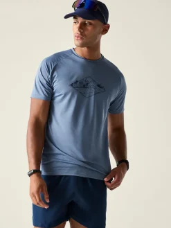 Functioneel shirt "Tech II" grijsblauw
