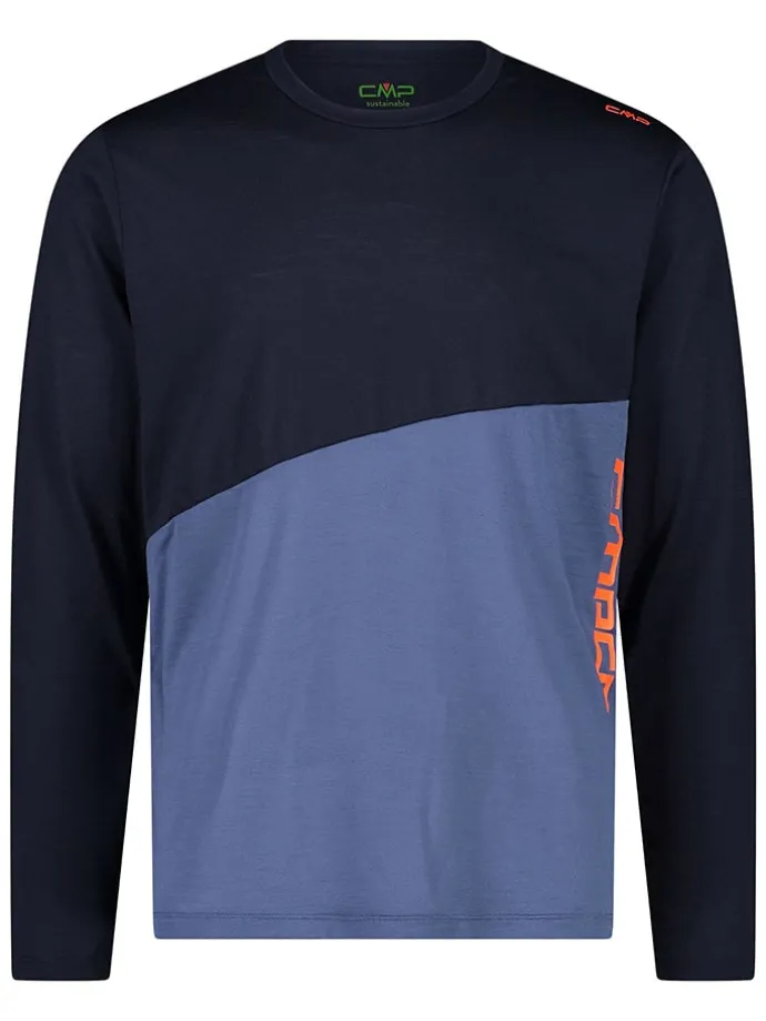 Functioneel shirt zwart/blauw