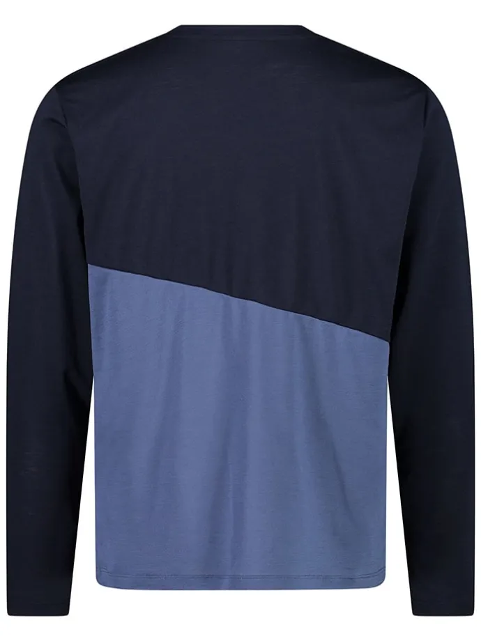 Functioneel shirt zwart/blauw